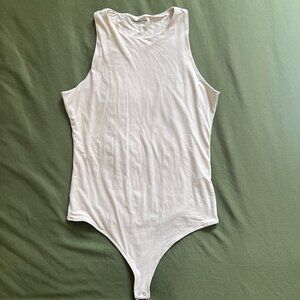 Abercrombie Cotton Seamless Fabric Crew Tank Bodysuit
